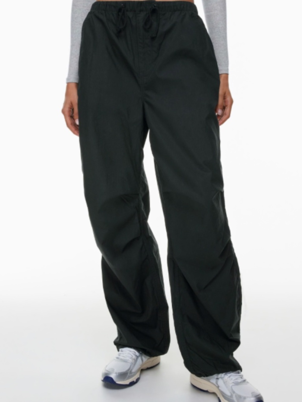 TNA Aritzia Black Parachute Jogger Pants